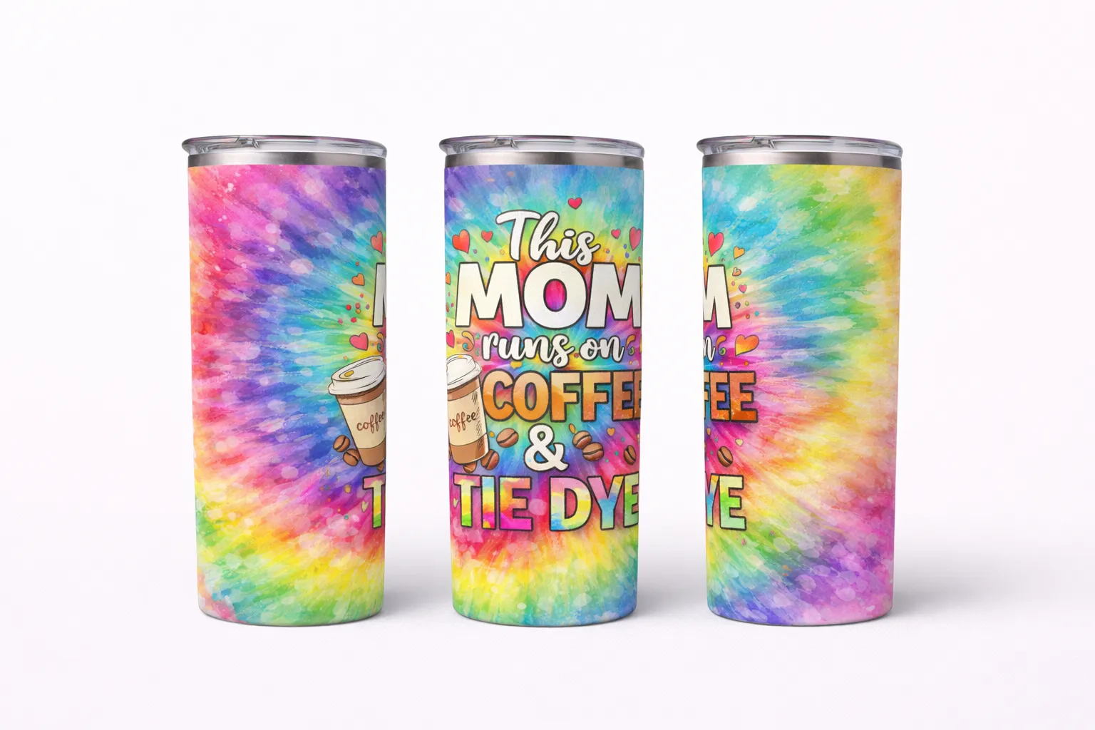 This Mom Runs on Coffee & Tie Dye
