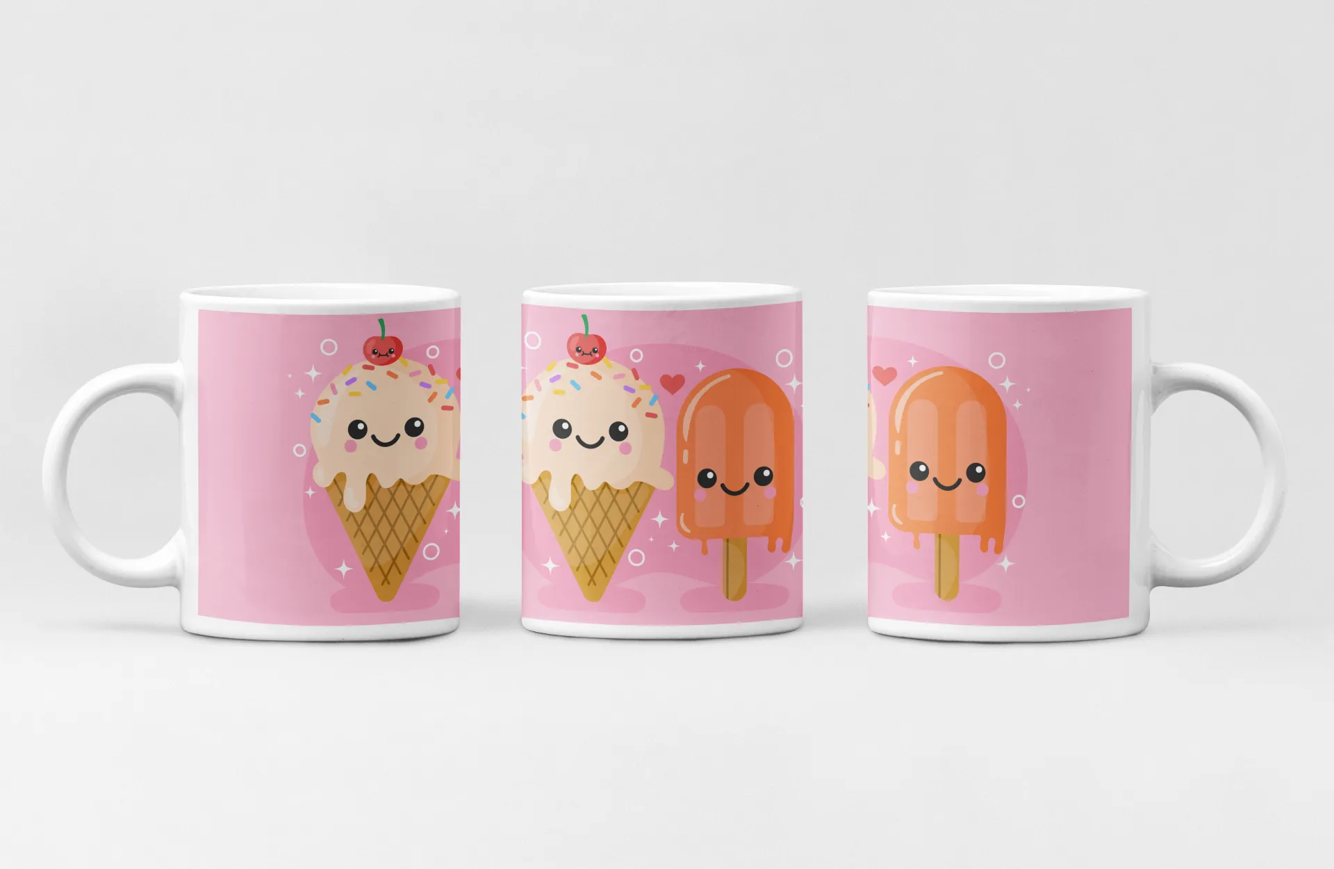 Cute Ice Cream & Popsicle Friends