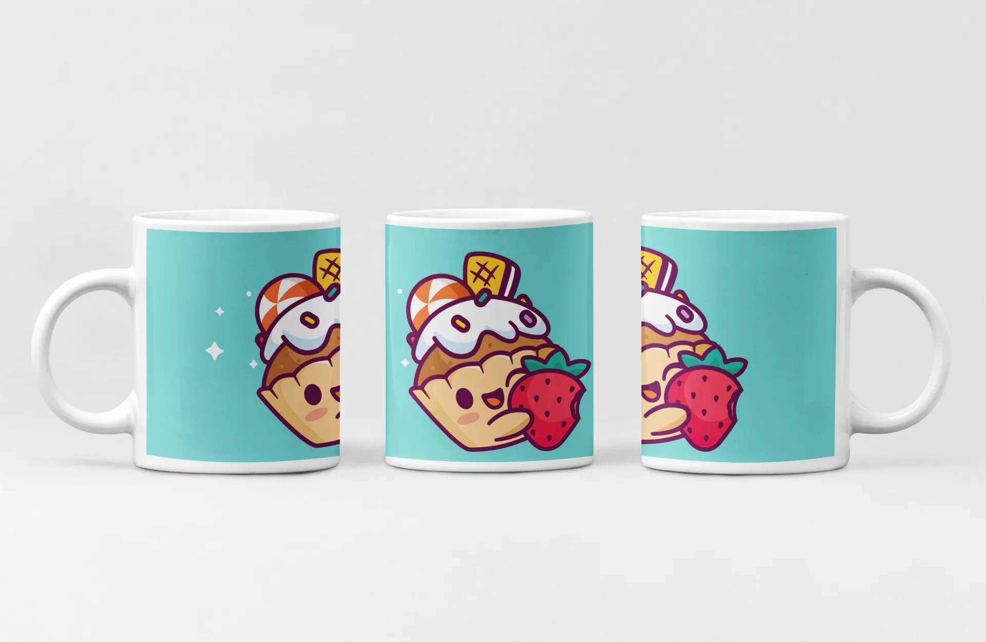 Cute Cupcake Strawberry