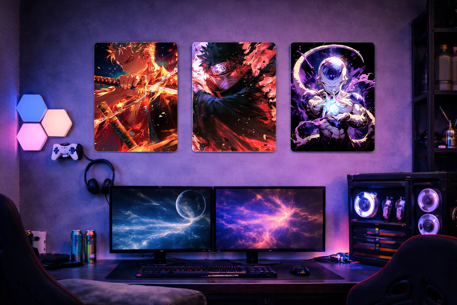 Obito Uchiha Aluminium Poster – Naruto Anime Metal Wall Art