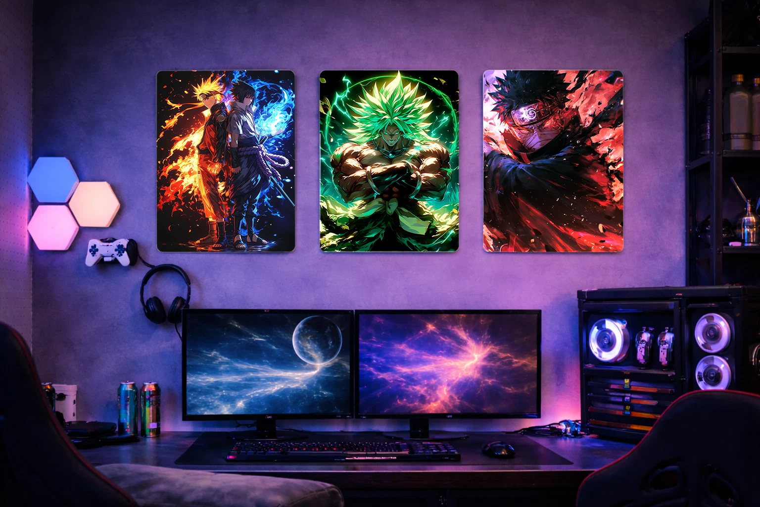 Broly Aluminium Poster – Dragon Ball Anime Metal Wall Art