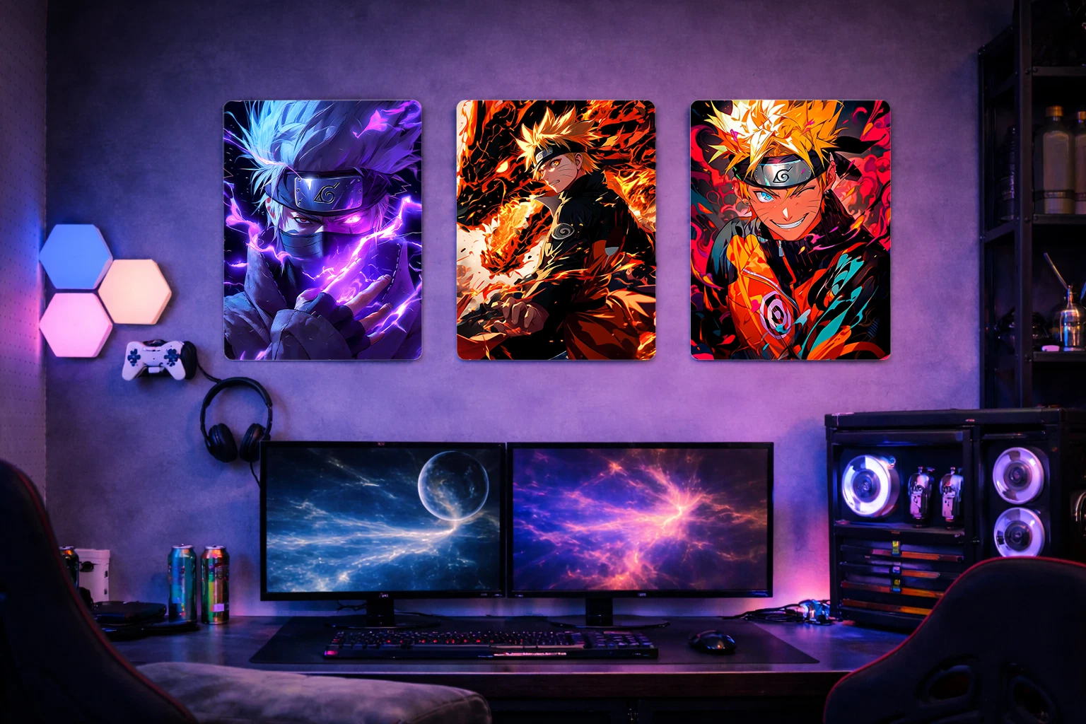 Naruto Uzumaki Aluminium Poster – Naruto Anime Metal Wall Art