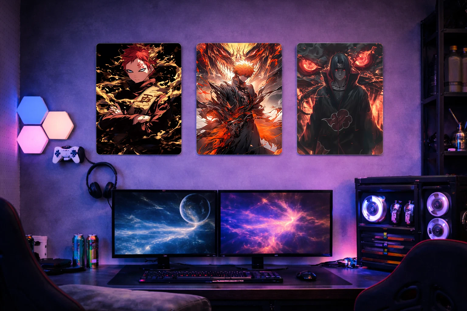 Ichigo Kurosaki Aluminium Poster – Bleach Anime Metal Wall Art