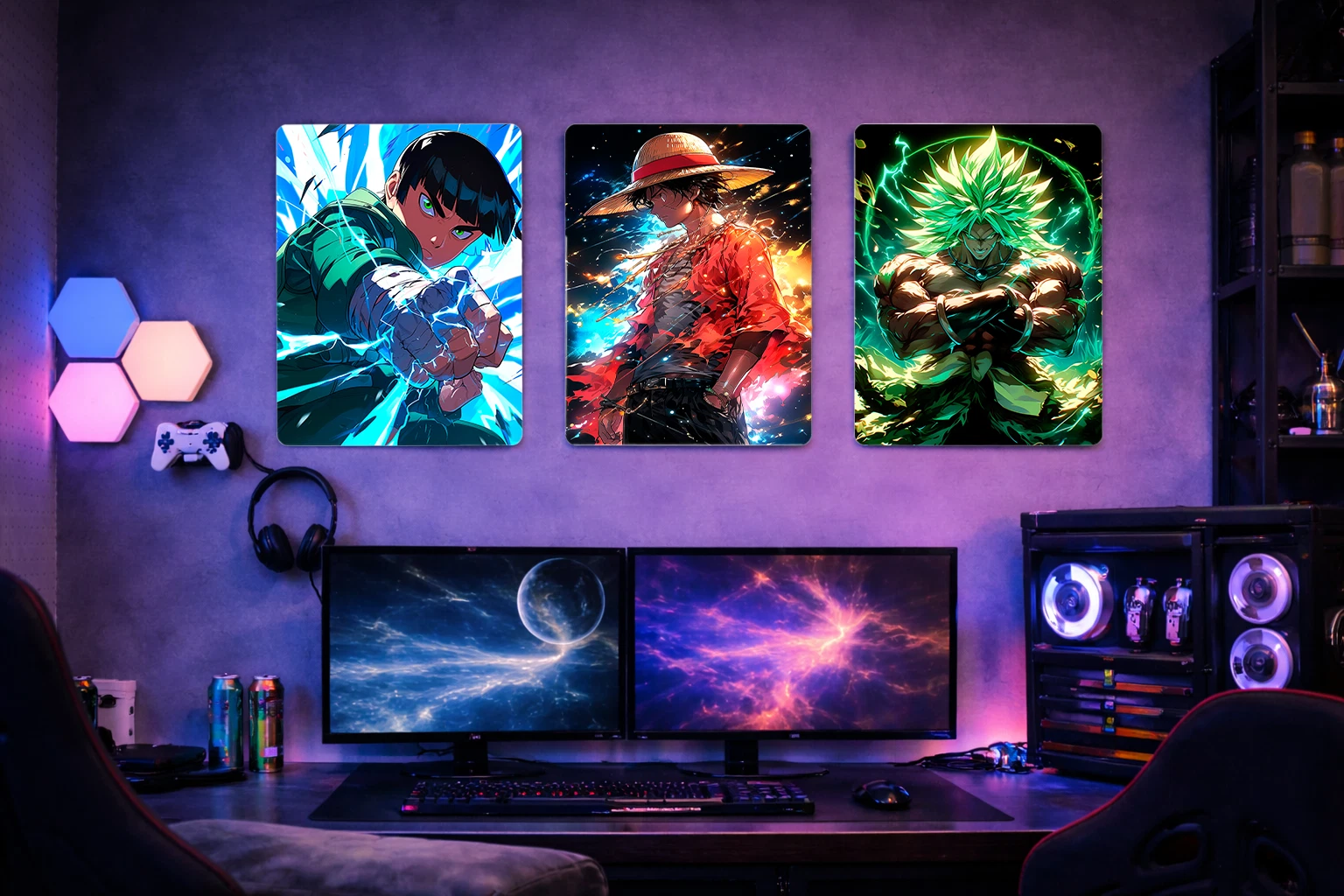 Monkey D.Luffy Aluminium Poster – One Piece Anime Metal Wall Art